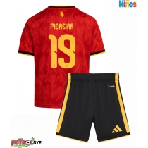 Camiseta Bélgica Diego Moreira #19 Primera Equipación para niños Mundial 2026 manga corta (+ pantalones cortos)